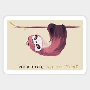 Nap time all the time Sticker